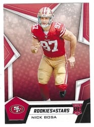 2019 Panini Rookies & Stars Base Set Nick Bosa #110 card
