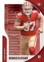 2019 Panini Rookies & Stars Rookie Rush Nick Bosa #RR-NB card
