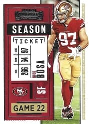 2020 Panini Contenders Base Set Nick Bosa #23 card