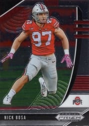 2020 Panini Prizm Draft Picks Base Set Nick Bosa #77 card