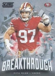 2020 Score Breakthrough Nick Bosa #B-NB card
