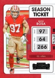 2021 Panini Contenders Base Set Nick Bosa #90 card