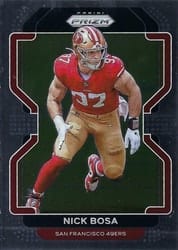 2021 Panini Prizm Base Set Nick Bosa #58 card