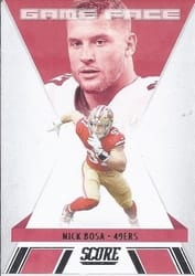 2021 Score Game Face Nick Bosa #GF3 card