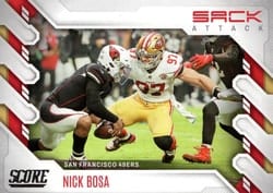 2022 Score Sack Attack Nick Bosa #SA-NB card