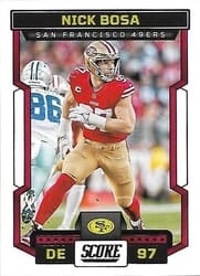 2023 Score Base Set Nick Bosa #176 card