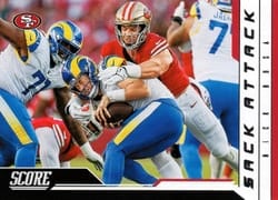 2023 Score Sack Attack Nick Bosa #1 card