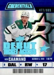2019-20 Upper Deck Credentials Base Set Nick Caamano #53 card