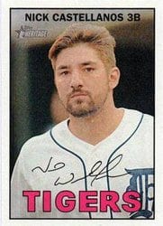 2016 Topps Heritage Base Set Nick Castellanos #101 card