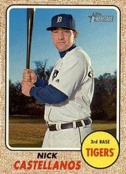 2017 Topps Heritage Base Set Nick Castellanos #209 card