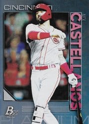 2020 Bowman Platinum Base Set Nick Castellanos #54 card