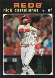 2020 Topps Heritage Base Set Nick Castellanos #555 card