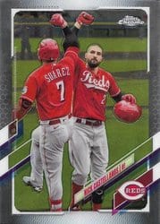 2021 Topps Chrome Base Set Nick Castellanos #205 card