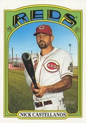 2021 Topps Heritage Base Set Nick Castellanos #125 card