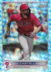 2022 Topps Chrome Logofractor Edition Base Set Nick Castellanos #89 card