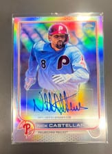 2022 Topps Chrome Update Autograph Nick Castellanos #AC-NCA card