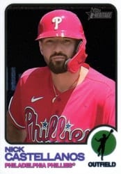 2022 Topps Heritage Chrome Nick Castellanos #563 card
