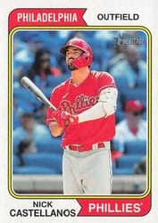 2023 Topps Heritage Base Set Nick Castellanos #134 card
