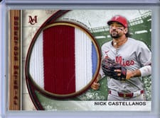 2025 Topps Museum Collection Momentous Material Jumbo Patch Relics Nick Castellanos #MMJP-NC card