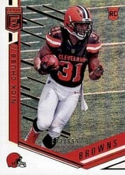2018 Donruss Elite Base Set Nick Chubb #158 card