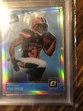 2018 Donruss Optic Nick Chubb #158 card