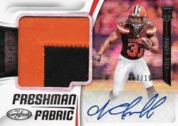 2018 Panini Certified Base Set Nick Chubb #217 card
