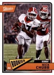 2018 Panini Classics Base Set Nick Chubb #216 card