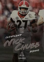 2018 Panini Luminance Base Set Nick Chubb #175 card