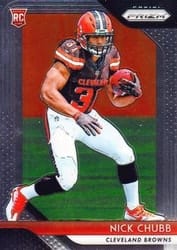 2018 Panini Prizm Base Set Nick Chubb #213 card