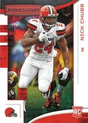 2018 Panini Rookies & Stars Base Set Nick Chubb #113 card