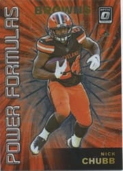 2019 Donruss Optic Power Formulas Nick Chubb #PF-5 card