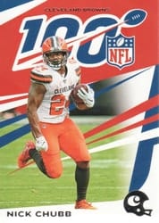 2019 Panini Chronicles Base Set Nick Chubb #23 card