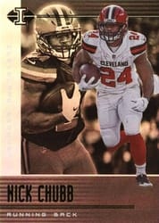 2019 Panini Illusions Base Set Nick Chubb #58 card