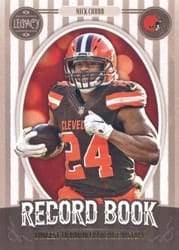 2019 Panini Legacy Record Book Nick Chubb #RB-NC card