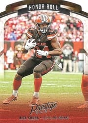 2019 Panini Prestige Honor Roll Nick Chubb #HR-NC card