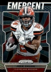 2019 Panini Prizm Emergent Nick Chubb #5 card