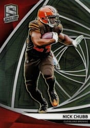 2019 Panini Spectra Base Set Nick Chubb #101 card