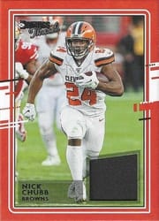 2020 Donruss Donruss Threads Nick Chubb #22 card
