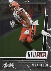 2020 Panini Absolute Red Zone Nick Chubb #12 card