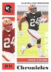 2020 Panini Chronicles Base Set Nick Chubb #23 card