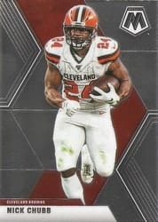 2020 Panini Mosaic Base Set Nick Chubb #53 card