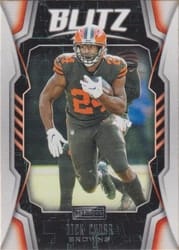 2020 Panini Playbook Blitz Nick Chubb #BLITZ-6 card