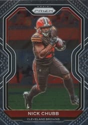 2020 Panini Prizm Base Set Nick Chubb #59 card