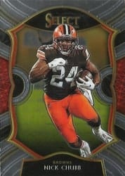 2020 Panini Select Base Set Nick Chubb #26 card