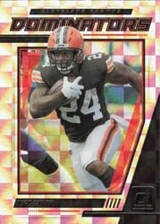 2021 Donruss Dominators Nick Chubb #D9 card