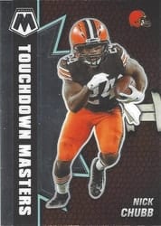 2021 Panini Mosaic Touchdown Masters Nick Chubb #7 card