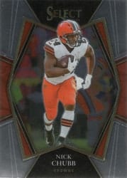 2021 Panini Select Base Set Nick Chubb #110 card