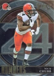 2021 Panini Select Select Numbers Nick Chubb #SN-21 card