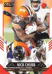 2021 Score Base Set Nick Chubb #105 card