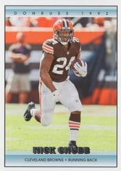 2022 Donruss Retro 1992 Nick Chubb #20 card